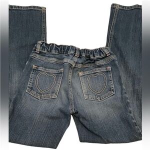 Gymboree Heart Pocket Blue Jeans Size 10 Adjustable Waist